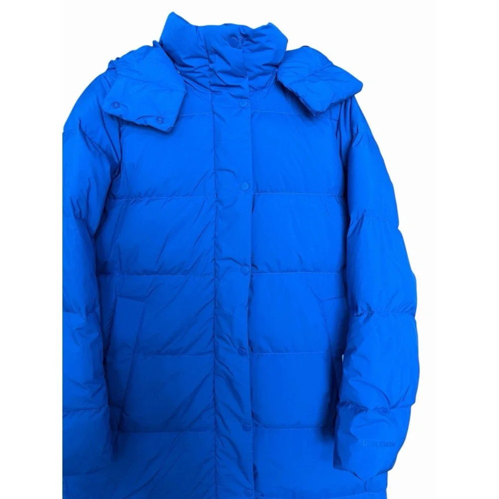 Lululemon Wunder Puff Long Jacket Psychic Blue‎ Women's Size 8